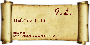 Ihász Lili névjegykártya